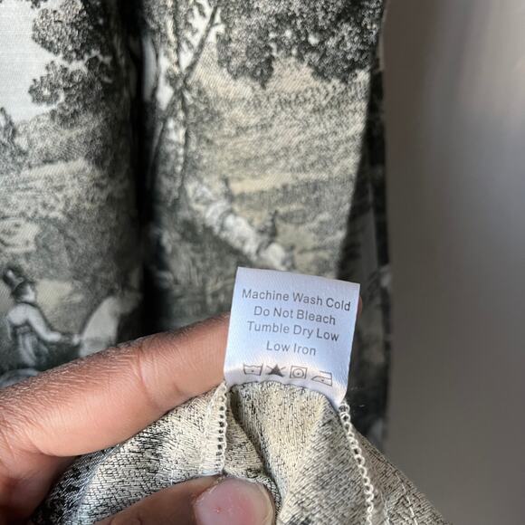 NEW Tuckernuck Dress Middleburg Gray Toile Print Suze Midi Dress Size XS - Picture 10 of 10